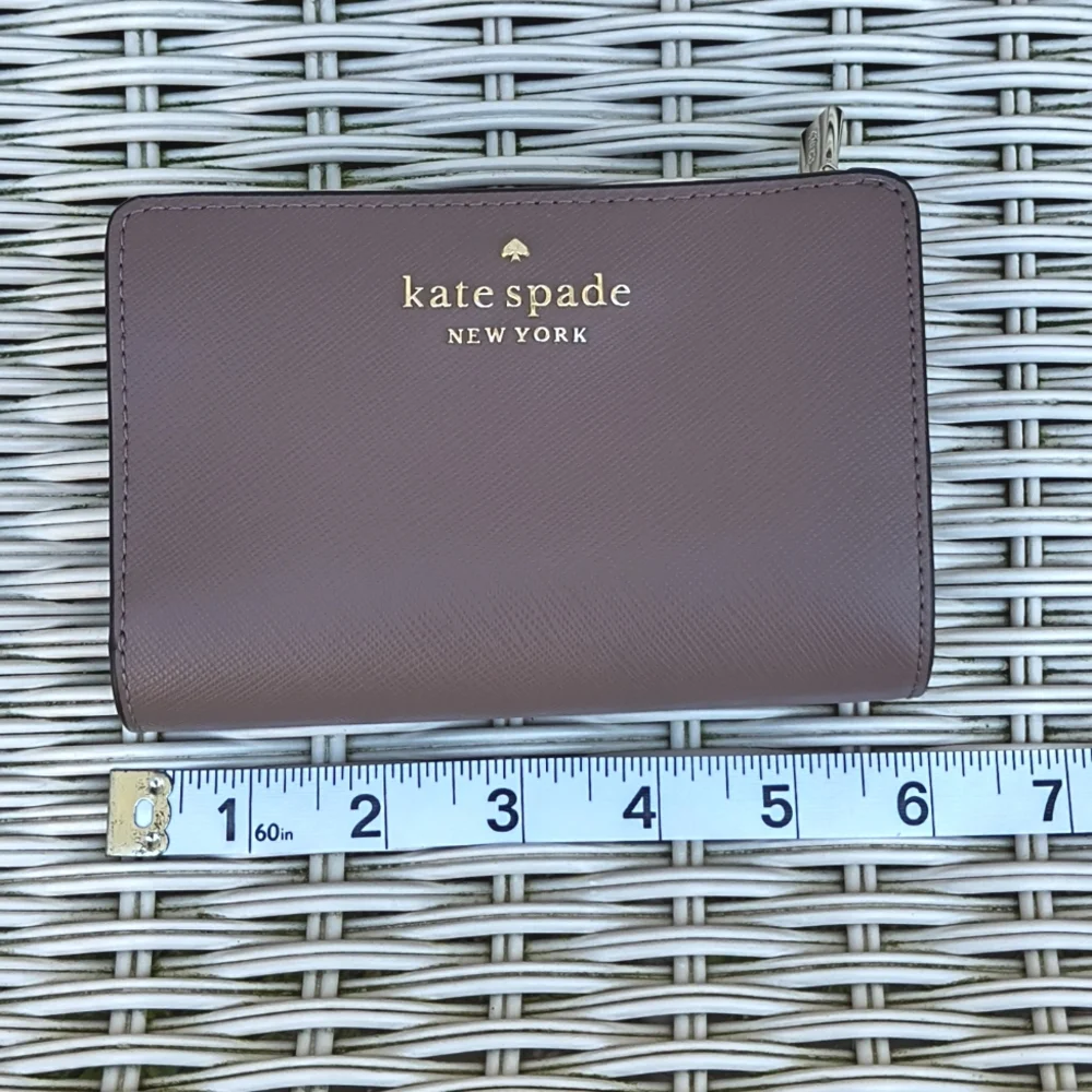 Kate Spade New York Staci Medium Compact Bifold Wallet || Dusty Mauve - Picture 11 of 12
